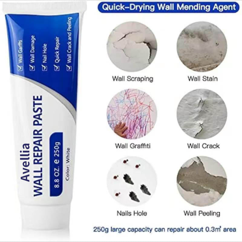 Drywall Patch Repair Kit 250g Wall Mending Agent Multi-functional Quick-drying Paste Adhesive Heavy Duty Concrete Sealant Waterproof Self-adhesive-tss
