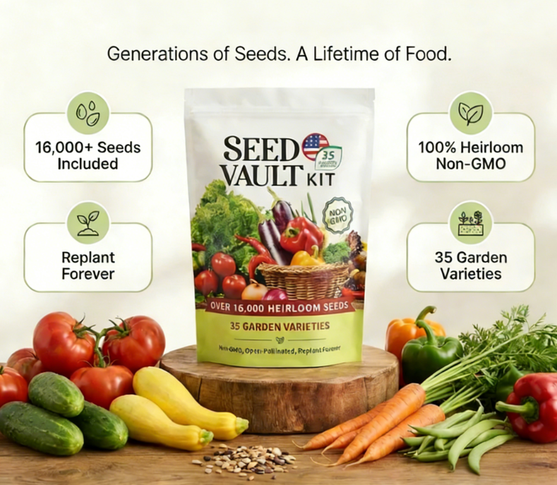 🚨 Grow Your Own Organic Veggies At Home | 35-Variety Avellia Seed Vault Kit-wsm🥦🥬🫑🌽🥔