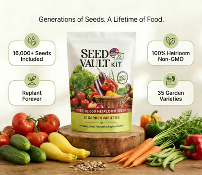 🚨 Grow Your Own Organic Veggies At Home | 35-Variety Avellia Seed Vault Kit-wsm🥦🥬🫑🌽🥔