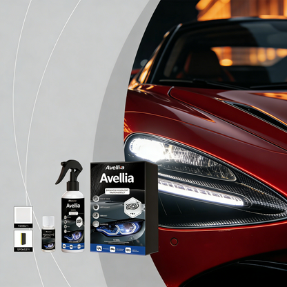 Car Headlight Restoration Kit 100ML Repair Liquid & 10ML Crystal Plating Agent for Oxidation Yellowing Scratch Repair Transparent Finish Best Christmas Gift-tss