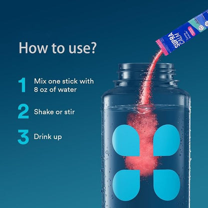 Supracalm Drink Mix, Raspberry Lemonade, L Theanine, Ksm-66 Ashwagandha, Magnesium Glycinate, Vitamin D 3, For Relaxation & Focus, No Sugar - Shipping From USA