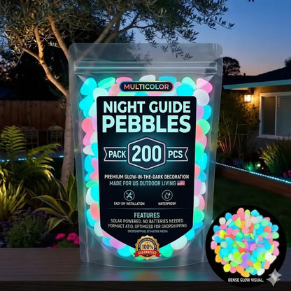 【Mother’s Day Gift】🌈 Glow-in-the-Dark Pebbles- Garden & Aquarium Decor-wsm