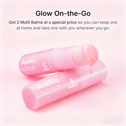 [NEW] Avellia PDRN Pink Collagen Volume Balm Stick All-in-One Anti-Aging Care for Smoother, Plumper, Youthful-Looking Skine-tss