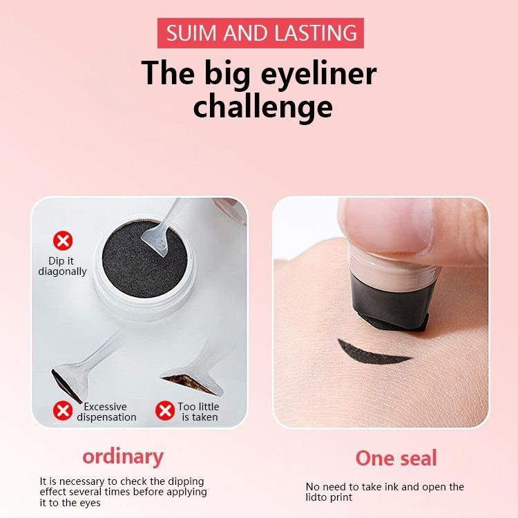 Rotating Eyeliner Stamp Pen – Dual-Head Design with Wing Stamp, Get Perfect, Symmetrical Wings in Seconds — Even If You’ve Never Done Eyeliner Before-tss