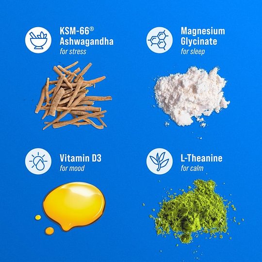 Supracalm Drink Mix, Raspberry Lemonade, L Theanine, Ksm-66 Ashwagandha, Magnesium Glycinate, Vitamin D 3, For Relaxation & Focus, No Sugar - Shipping From USA
