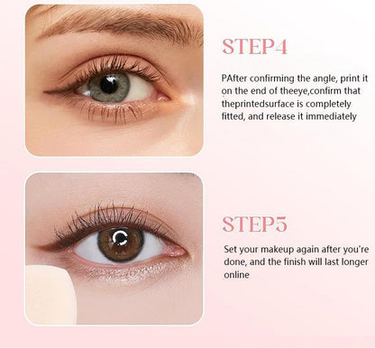 Rotating Eyeliner Stamp Pen – Dual-Head Design with Wing Stamp, Get Perfect, Symmetrical Wings in Seconds — Even If You’ve Never Done Eyeliner Before-tss