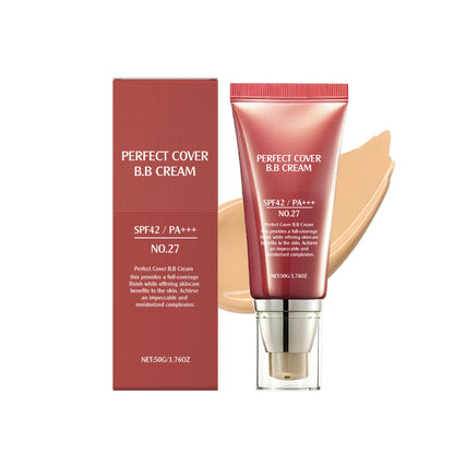 Perfect Cover BB Cream SPF 42 PA+++Flawless Skin in 10 Seconds — No Heavy Foundation——tss