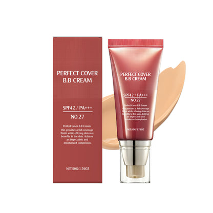 Perfect Cover BB Cream SPF 42 PA+++Flawless Skin in 10 Seconds — No Heavy Foundation——tss