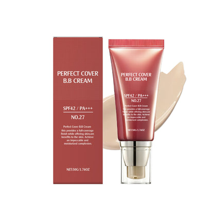 Perfect Cover BB Cream SPF 42 PA+++Flawless Skin in 10 Seconds — No Heavy Foundation——tss