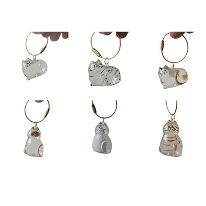 Pet Fur Memory Capsule Keychain Cat Fur Collection Capsule Dog Hair Collector Keychain -tss