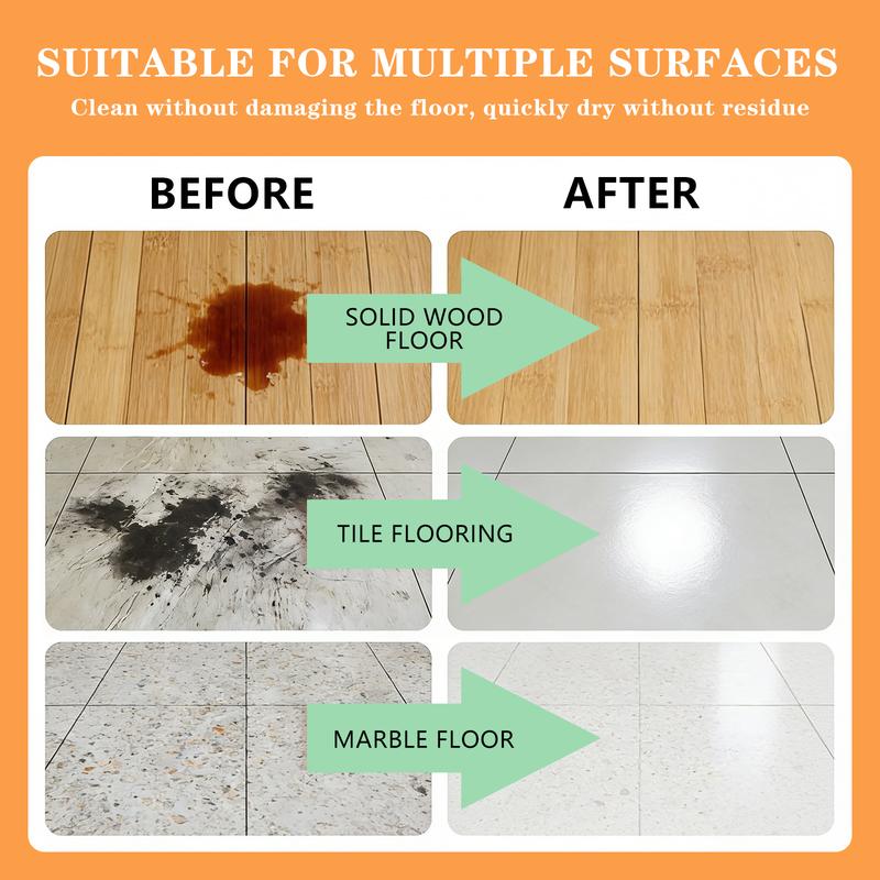 Floor Cleaning Tablets - Safe for Wood Tile Marble Quick Dry No Residue 12 Tablets Lemon Sce-tss