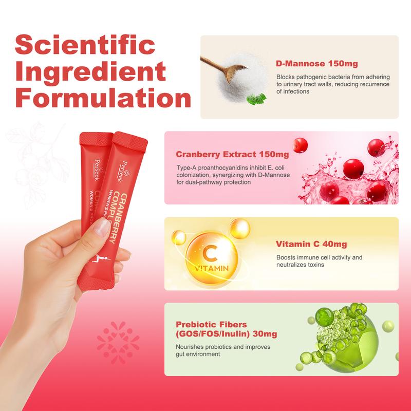 Women's Probiotics Enhanced Formula for the Genital, Urinary and Digestive Systems, containing cranberry