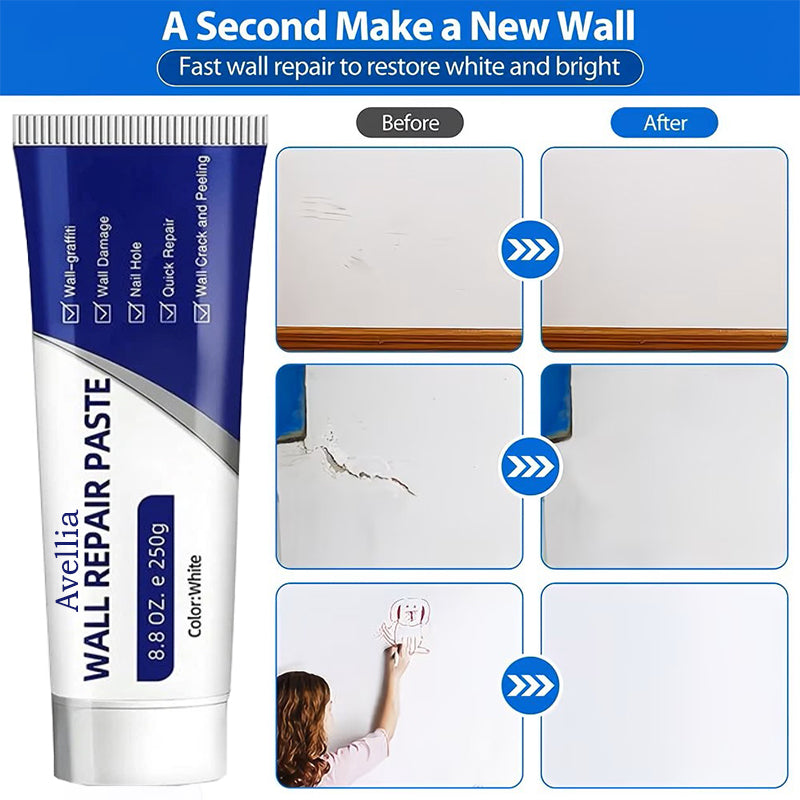 Drywall Patch Repair Kit 250g Wall Mending Agent Multi-functional Quick-drying Paste Adhesive Heavy Duty Concrete Sealant Waterproof Self-adhesive-tss
